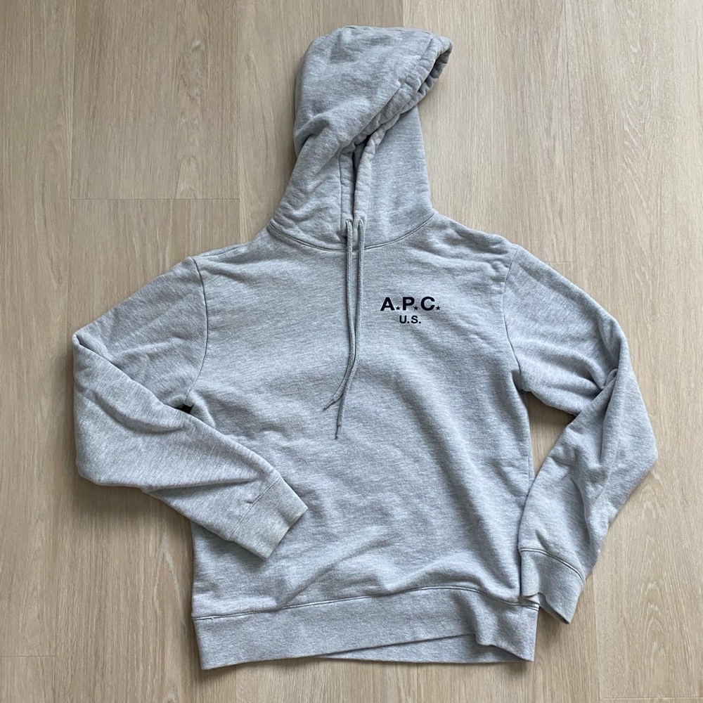 APC logo hoodie in gray